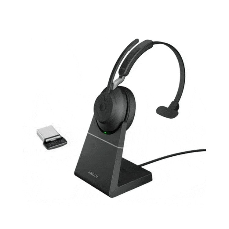 Jabra Evolve2 65 Link380c UC Mono Stand Black Jabra Evolve2 65 Link380c UC Mono Stand Black