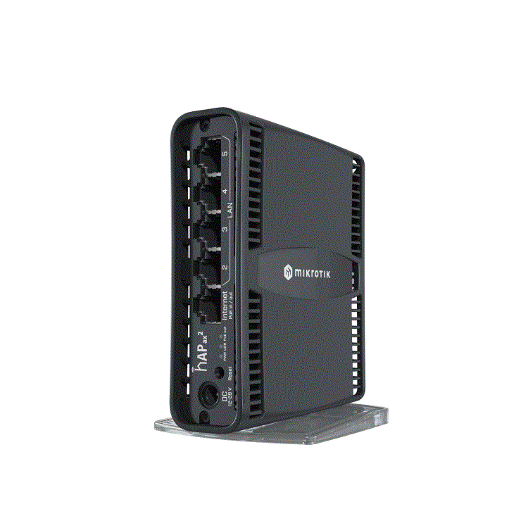 Routeur HAP ax WiFi6, 2,4/5 GHz, 1775 Mb/s, Gigabit Ethernet Routeur HAP ax WiFi6, 2,4/5 GHz, 1775 Mb/s, Gigabit Ethernet