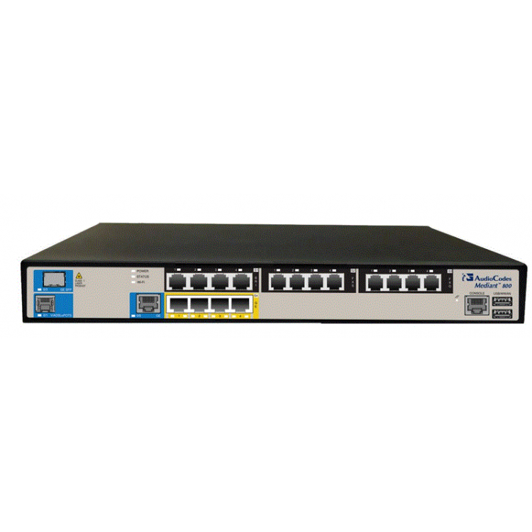 Mediant 800B with 4 FXS and 4 FXO interfaces Mediant 800B with 4 FXS and 4 FXO interfaces