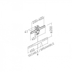 XPO / KROSS / KAMELEO - Support VESA 200-400 pour 1 cran