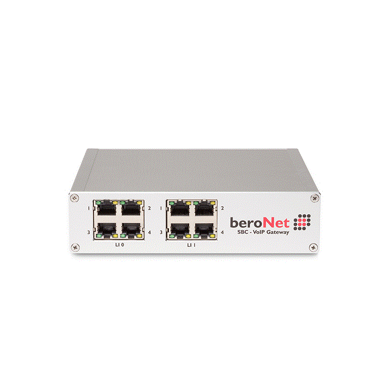 Up to 16 channels modular VoIP SBC with 8 BRI/S0 ports, 8 RJ45 slots, Dual NIC Up to 16 channels modular VoIP SBC with 8 BRI/S0 ports, 8 RJ45 slots, Dual NIC