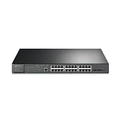 JetStream 24-Port Gigabit PoE+ L2 Managed Switch, 24 gigabit RJ45 ports includi