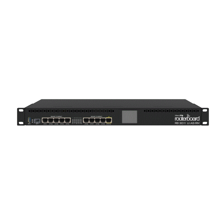 RouterBOARD 3011UiAS with Dual core 1.4GHz ARM CPU, 1GB RAM, 10xGbit LAN, 1xSFP RouterBOARD 3011UiAS with Dual core 1.4GHz ARM CPU, 1GB RAM, 10xGbit LAN, 1xSFP