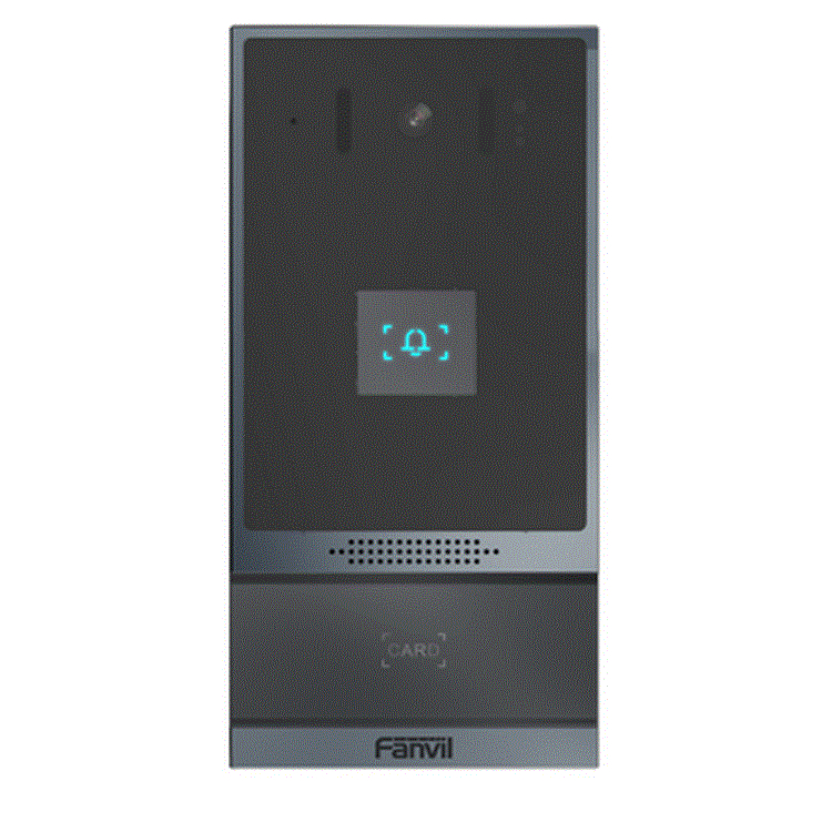 Interphone IP video+audio, 1 bouton rtroclair tactile, lecteur RFID 125KH Interphone IP video+audio, 1 bouton rtroclair tactile, lecteur RFID 125KH