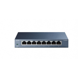 8-port Desktop Gigabit Switch, 8 10/100/1000M RJ45 ports, steel case