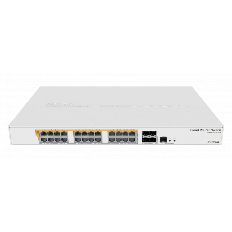 MikroTik Cloud Router Switch CRS328-24P-4S+RM, 24x Gigabit, 4x SFP+, POE, Rackmo