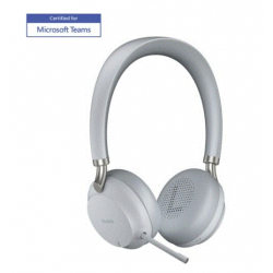 BH72 Casque Bluetooth Binaural sans socle de chargement USB-A - Gris Clair