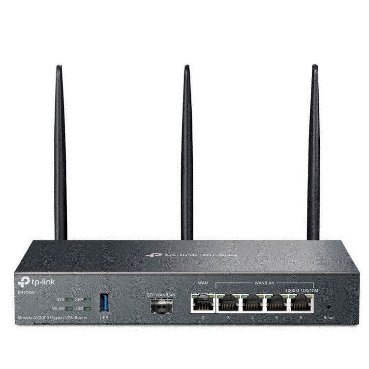 Routeur VPN Omada AX3000 Gigabit, WiFi AX3000  bi-bande  prend en charge 2 402