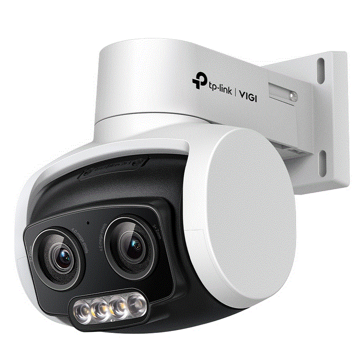 4MP  Dual-Lens Varifocal Full-Color Pan/Tilt Camera, SPECH.265+/H.265/H.264+/H.