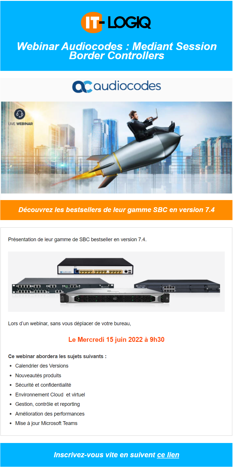 Webinar Audiocodes Juin 2022