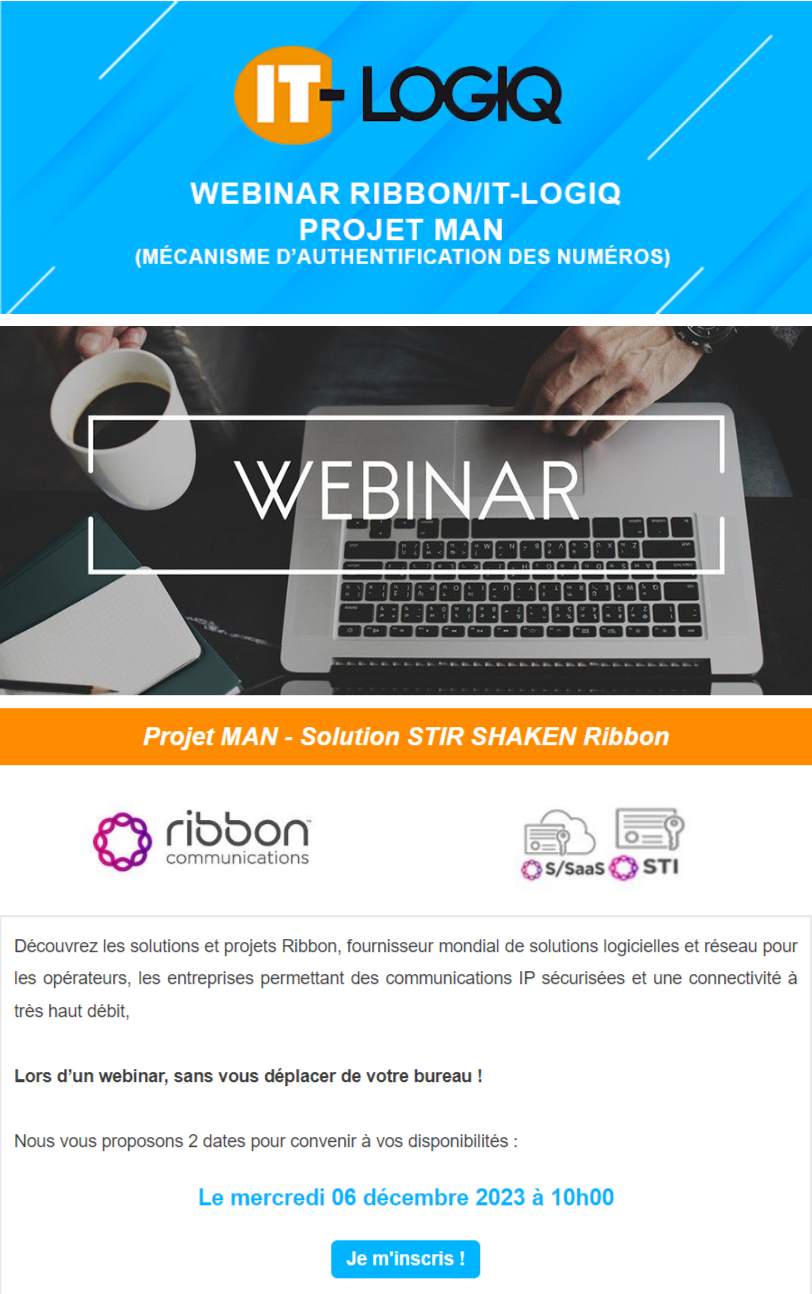 Présentation du webinar suivis du premier lien d'inscription